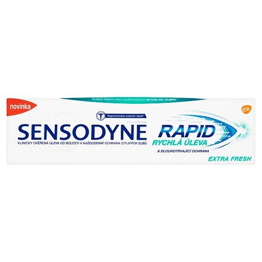 Sensodyne ZP Rapid 75ml extra fresh | Kosmetické a dentální výrobky - Dentální hygiena - Zubní pasty